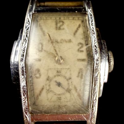 Sale Photo Thumbnail #70: Vintage Bulova Art Deco 10K Rolled Gold Plate Manual Wind Wristwatch Caliber 10AE