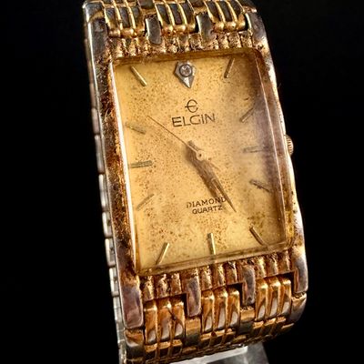 Sale Photo Thumbnail #150: Elgin Diamond Quartz Tank Watch Reference FM1186 2035