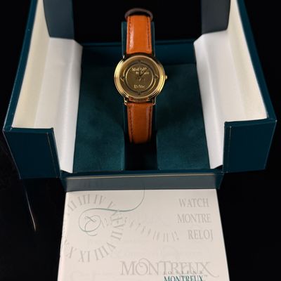 Sale Photo Thumbnail #81: Montreux FedEx The World of Time Service Award Gold-Tone Quartz Wristwatch