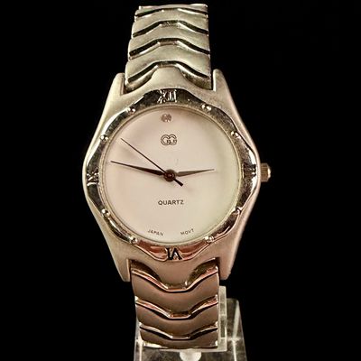 Sale Photo Thumbnail #201: GG Ladies Quartz Watch Model 73788 with Integrated Wave Link Bracelet