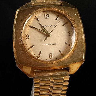 Sale Photo Thumbnail #65: Vintage 1974 Caravelle Transistorized Men's Wristwatch