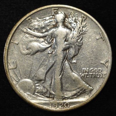 Sale Photo Thumbnail #62: 1920-S WALKING LIBERTY HALF DOLLAR VF CLEANED