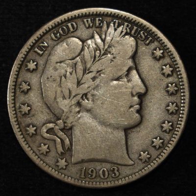 Sale Photo Thumbnail #50: 1903-O BARBER HALF DOLLAR F/VF