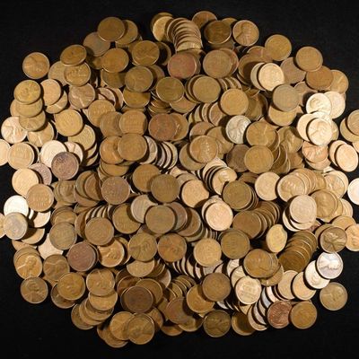 Sale Photo Thumbnail #336: (500) WHEAT CENTS: MIXED DATES