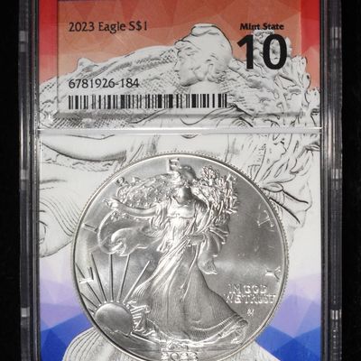 Sale Photo Thumbnail #183: 2023 AMERICAN SILVER EAGLE NGCX MINT 10
