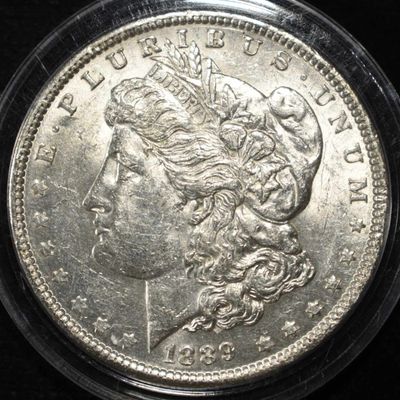 Sale Photo Thumbnail #74: 1889 MORGAN DOLLAR AU/BU