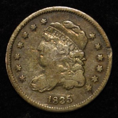 Sale Photo Thumbnail #35: 1835 BUST HALF DIME VF