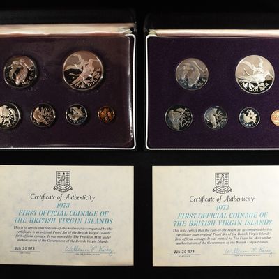 Sale Photo Thumbnail #240: (2) 1973 VIRGIN ISLAND PROOF SETS