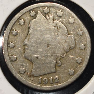 Sale Photo Thumbnail #149: 1912 'V' NICKEL VG/FINE