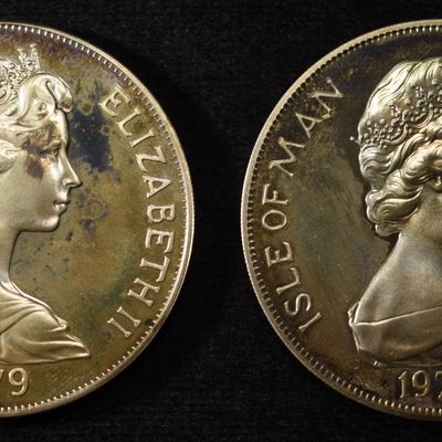 Sale Photo Thumbnail #228: 1976 & 1979 1 CROWN ISLE OF MAN