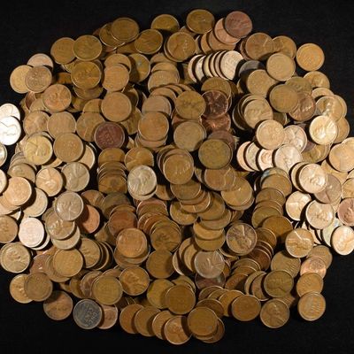Sale Photo Thumbnail #341: (500) 40'S & 50'S WHEAT CENTS