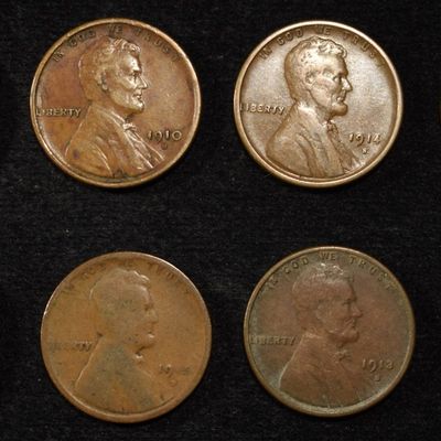 Sale Photo Thumbnail #141: 8 NICE EARLY SEMIKEY WHEAT CENTS