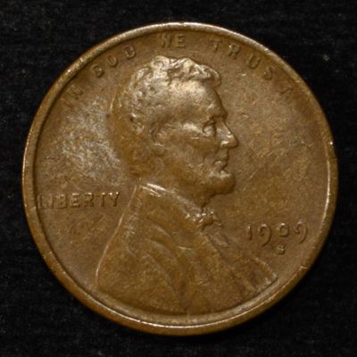 Sale Photo Thumbnail #363: 1909-S LINCOLN CENT VF/XF