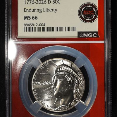 Sale Photo Thumbnail #5: 1776-2026-D 50C ENDURING LIBERTY NGC MS66