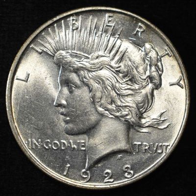 Sale Photo Thumbnail #378: 1923-D PEACE DOLLAR BU