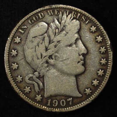 Sale Photo Thumbnail #55: 1907-O BARBER HALF DOLLAR F/VF