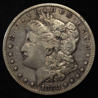 Sale Photo Thumbnail #164: 1882-CC MORGAN DOLLAR VF