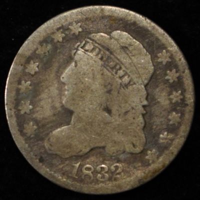 Sale Photo Thumbnail #33: 1832 BUST HALF DIME GOOD