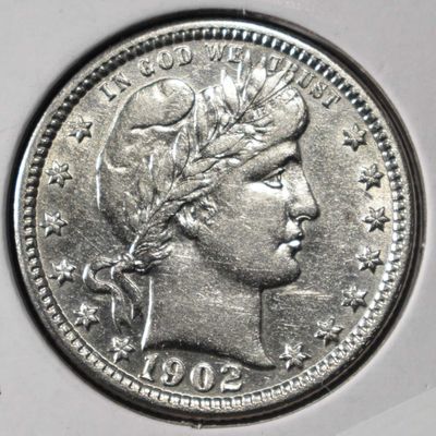 Sale Photo Thumbnail #154: 1902 BARBER QUARTER CH AU