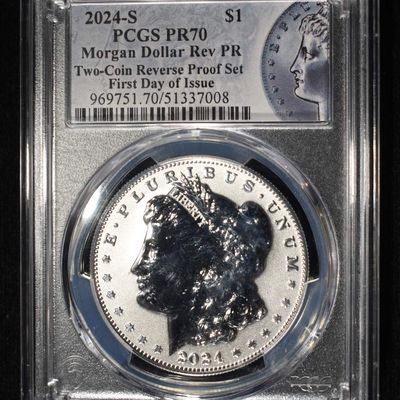 Sale Photo Thumbnail #10: 2024-S MORGAN DOLLAR REV PR PCGS PR70 FDI