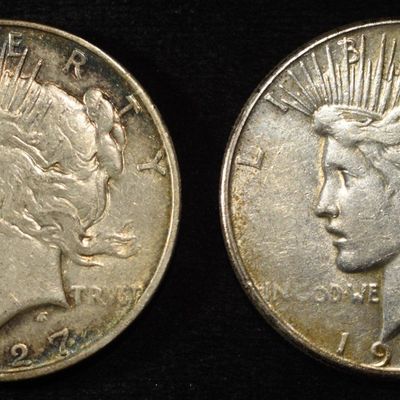 Sale Photo Thumbnail #92: 1927-D,S PEACE DOLLARS