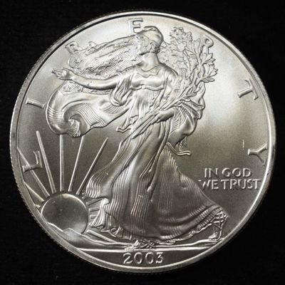Sale Photo Thumbnail #182: 2003 AMERICAN SILVER EAGLE