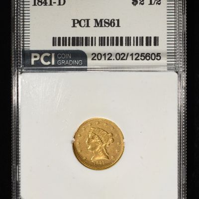 Sale Photo Thumbnail #442: 1841-D $2.5 LIBERTY GOLD PCI BU