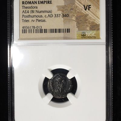 Sale Photo Thumbnail #201: THEODORA, c. AD 337-340 NGC VF