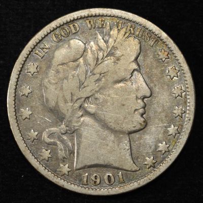 Sale Photo Thumbnail #48: 1901 BARBER HALF DOLLAR FINE
