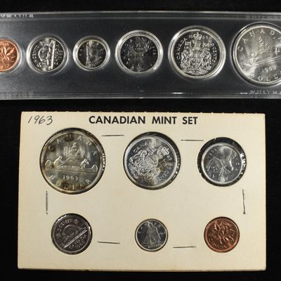 Sale Photo Thumbnail #209: (2) 1963 CANADA PL SET
