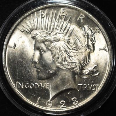 Sale Photo Thumbnail #85: 1923 PEACE DOLLAR CH BU