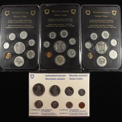 Sale Photo Thumbnail #250: 1977-1980 SWISS 8-COIN SETS