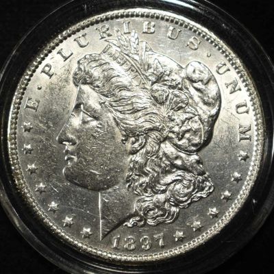 Sale Photo Thumbnail #79: 1897 MORGAN DOLLAR AU/BU