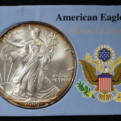 Sale Photo Thumbnail #384: 2000 AMERICAN SILVER EAGLE
