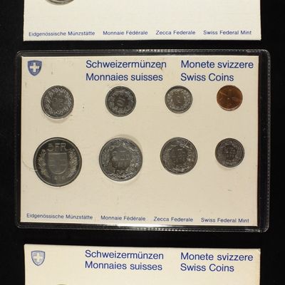 Sale Photo Thumbnail #247: 1974, 1976 & 1978 SWISS COIN SETS