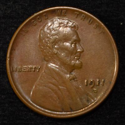 Sale Photo Thumbnail #366: 1911-D LINCOLN CENT AU/BU