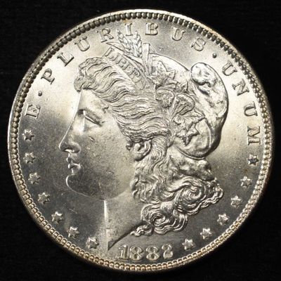 Sale Photo Thumbnail #70: 1882 MORGAN DOLLAR GEM BU