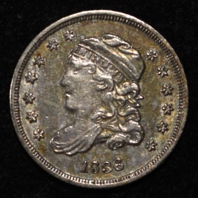 Sale Photo Thumbnail #147: 1836 BUST HALF DIME AU/BU