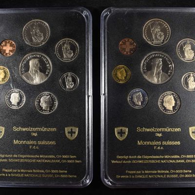 Sale Photo Thumbnail #253: 1983 & 1984 SWISS PROOF SETS