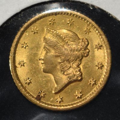 Sale Photo Thumbnail #439: 1851-O $1 GOLD TYPE1 CH ORIG UNC