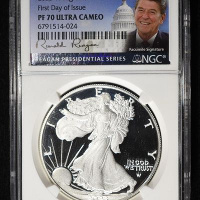 Sale Photo Thumbnail #17: 2023 W AMERICAN SILVER EAGLE PF 70 ULTRA CAMEO NGC