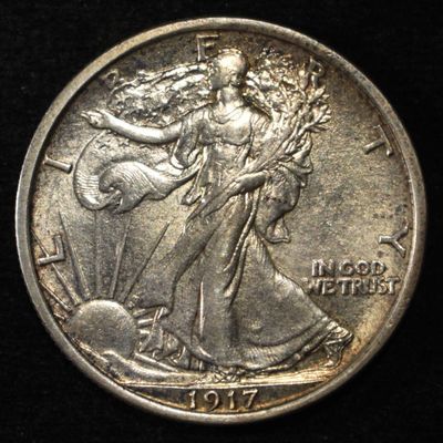 Sale Photo Thumbnail #58: 1917 WALKING LIBERTY HALF DOLLAR BU