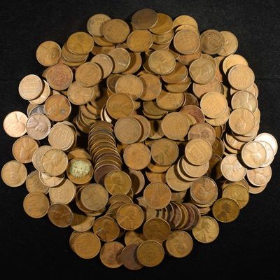 Sale Photo Thumbnail #128: (250) WHEAT CENTS FROM THE 1930'S