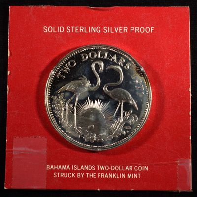 Sale Photo Thumbnail #244: 1971 BAHAMA ISLANDS $2 COIN
