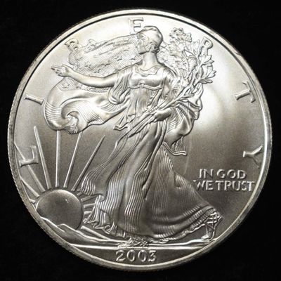 Sale Photo Thumbnail #105: 2003 AMERICAN SILVER EAGLE