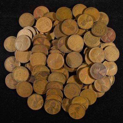 Sale Photo Thumbnail #126: (101) WHEAT CENTS FROM THE TEENS