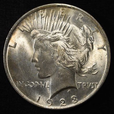 Sale Photo Thumbnail #175: 1923 PEACE DOLLAR CH BU