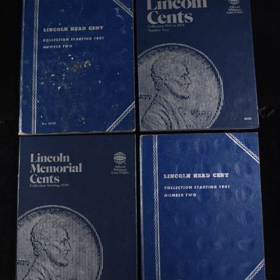 Sale Photo Thumbnail #317: (4) LINCOLN CENT COLLECTION WHITMAN