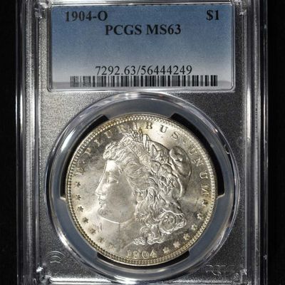 Sale Photo Thumbnail #172: 1904-O MORGAN DOLLAR PCGS MS-63