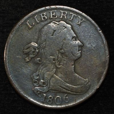 Sale Photo Thumbnail #353: 1806 HALF CENT VF